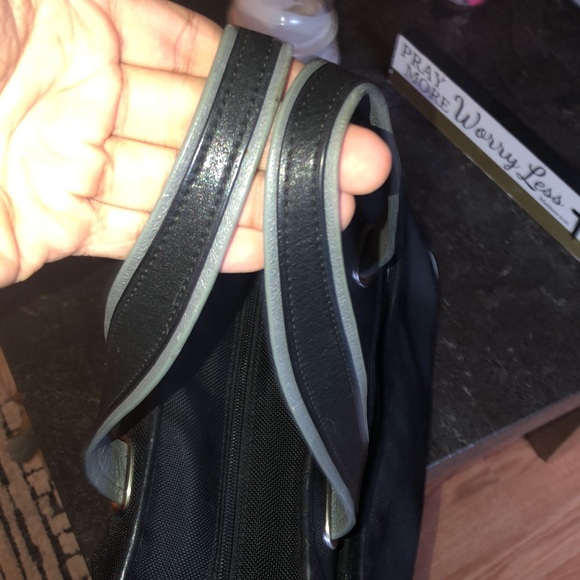 Tumi Elements Ballistic Nylon w/Leather Trim Handbag (Black) - Picture 11 of 13